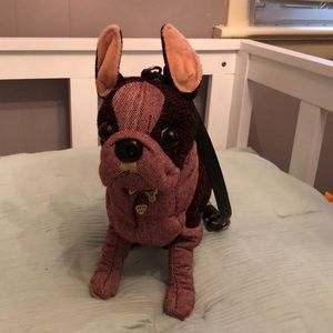 Fuzzy Nation Boston Terrier/Frenchie stuffed purse